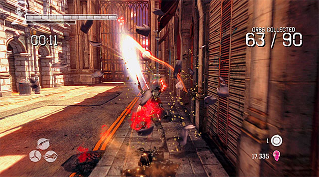 BONUS MISSION: Jump onto a lower part of the main platform - Getting to the place where the sixth round takes place - 13: Devils Dalliance - DMC: Devil May Cry - Game Guide and Walkthrough