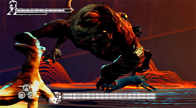 Battle with boss begins when the mission starts, and this time you fight Mundus Spawn - Boss: Mundus Spawn - 14: Last Dance - DMC: Devil May Cry - Game Guide and Walkthrough