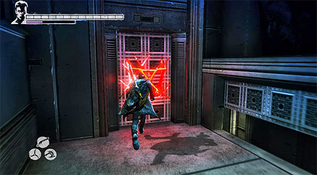 After winning, look for green items regenerating health and move on - Exploring the towers ground floor - 16: The Plan - DMC: Devil May Cry - Game Guide and Walkthrough