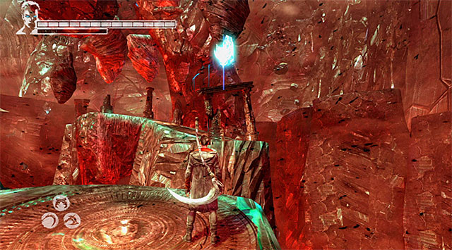 If you chose a right path, you have to make flawless jumps supported by Angel Boost - Going through the first part of the Furnace of Souls - 17: Furnace of Souls - DMC: Devil May Cry - Game Guide and Walkthrough