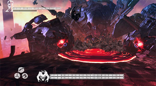 1 - Boss: Mundus - first part of an encounter - 19: Face of the Demon - DMC: Devil May Cry - Game Guide and Walkthrough