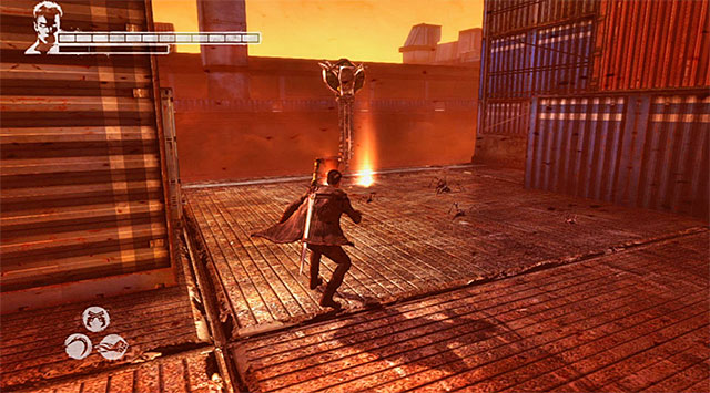KEY 1/2 (COPPER) - Key can be found nearby an area where you need to hit containers three times - Mission 15: The Trade - Keys - DMC: Devil May Cry - Game Guide and Walkthrough