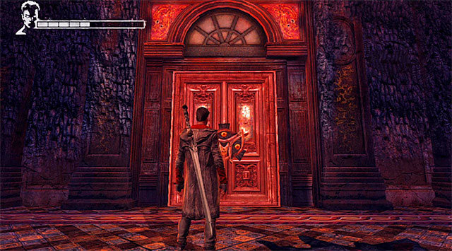 DOOR 1/2 (required Copper Key; bonus mission Simple Eradication) - Just after finishing the first memory - Mission 2: Home Truths - Secret Doors - DMC: Devil May Cry - Game Guide and Walkthrough