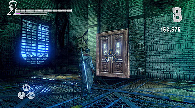 DOOR 2/2 (required Copper Key; bonus mission Angelic Warfare) - Door is in the warehouse where you fight the last battle with Rage beasts - Mission 7: Overturn - Secret Doors - DMC: Devil May Cry - Game Guide and Walkthrough