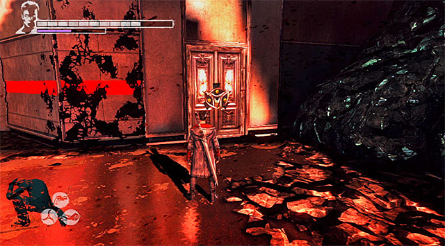 DOOR 2/2 (required Copper Key; bonus mission Bait and Switch) - Door is on the 154th floor - Mission 16: The Plan - Secret Doors - DMC: Devil May Cry - Game Guide and Walkthrough
