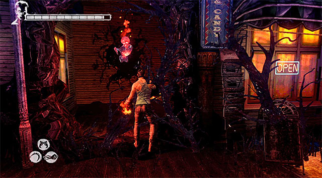 SOUL 1/6 - soul can be found in a secret room, to which you get after regaining Dantes pistols - Mission 1: Found - Lost Souls - DMC: Devil May Cry - Game Guide and Walkthrough