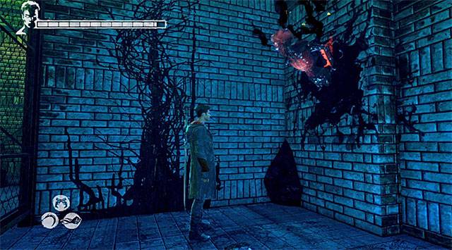 SOUL 1/2 - Soul can be found at the beginning of the mission - Mission 9: Devil Inside - Lost Souls - DMC: Devil May Cry - Game Guide and Walkthrough