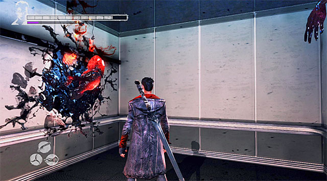 SOUL 6/9 - You can find soul at the end of exploring the 106th floor in the moment when you have to return to 105th floor for a while - Mission 16: The Plan - Lost Souls - DMC: Devil May Cry - Game Guide and Walkthrough