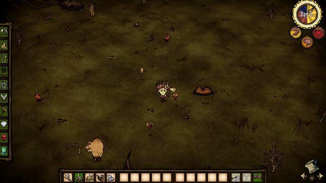 Another thing that you should be paying attention to, while searching for the perfect spot for your camp, is the terrain - The location - Setting up a camp - Dont Starve - Game Guide and Walkthrough