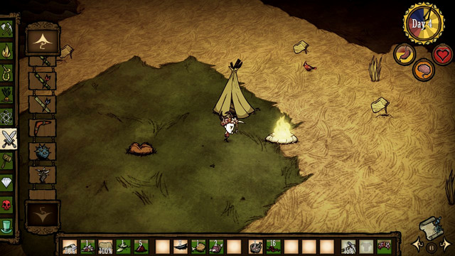 The last characteristic of a good camp is a heterogenous surrounding area - The location - Setting up a camp - Dont Starve - Game Guide and Walkthrough