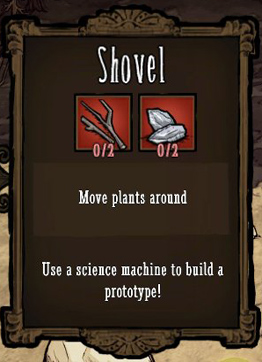 Here, you will need to use a Shovel - Seedlings - How to get food - Dont Starve - Game Guide and Walkthrough