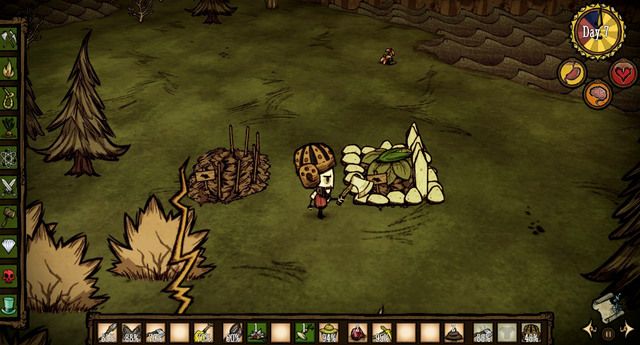 After planting, wait for 40 hours in the case of the Basic Farm and 20 hours in the case of the Improved Farm, before harvesting - Gardening - How to get food - Dont Starve - Game Guide and Walkthrough