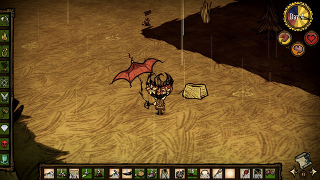 Place it several meters away from the animal, use bait on the trap and move away a bit - Hunting - How to get food - Dont Starve - Game Guide and Walkthrough
