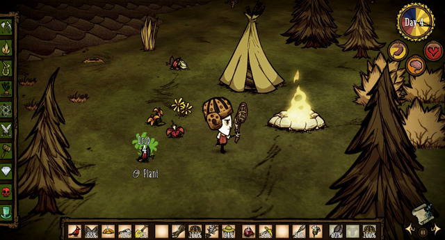 Vegetation planted this way does not require fertilization, and they will keep supplying you with further butterflies - Raising animals - How to get food - Dont Starve - Game Guide and Walkthrough