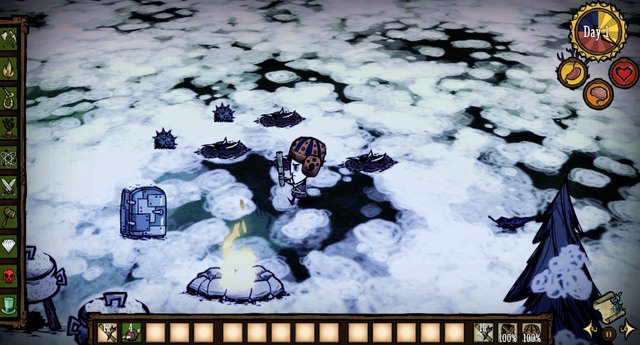If you run out of darts, put Tooth Traps around the camp and keep fixing them every time the monster tramples them - Bosses - Fight - Dont Starve - Game Guide and Walkthrough