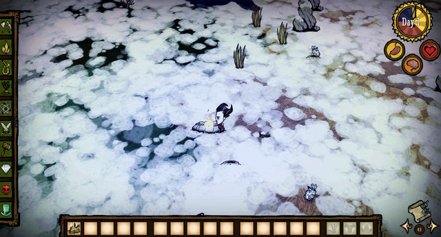 The freezing process relies on two factors: your character's body temperature and the temperature of the surroundings - Freezing - Winter - Dont Starve - Game Guide and Walkthrough