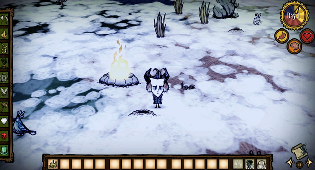 Temperature drops considerably during winter, which gives rise to a new threat: freezing cold - Freezing - Winter - Dont Starve - Game Guide and Walkthrough