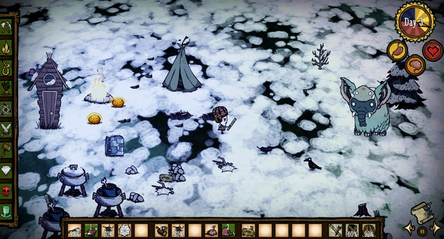 Winter is also the only season when you can hunt down the Winter Koalefant and win Tam o' Shanter worn by MacTusk - Surviving the winter - Winter - Dont Starve - Game Guide and Walkthrough