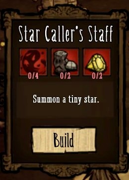 The star will come in handy in pitch-darkness. - New items - Caves - Dont Starve - Game Guide and Walkthrough