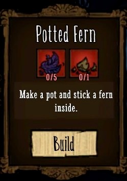 This can be used to decorate your camp - New items - A Moderately Friendly Update - Dont Starve - Game Guide and Walkthrough
