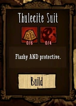 One of the best armours in the game. - New items - Ruins - Dont Starve - Game Guide and Walkthrough