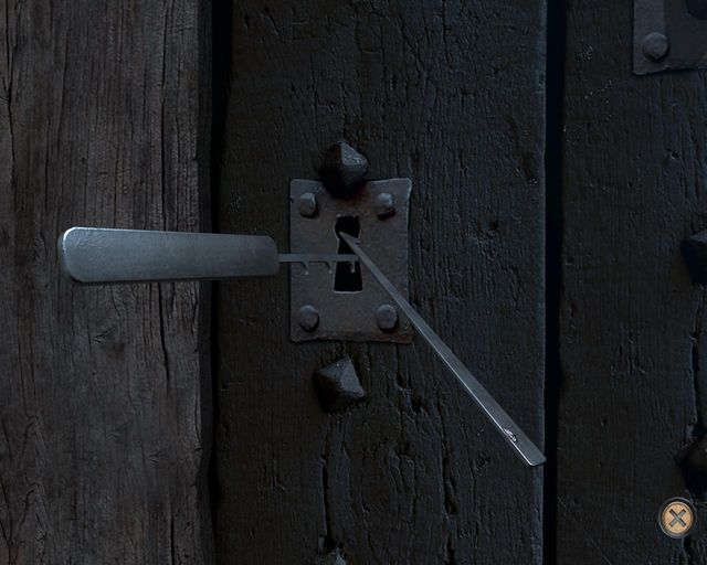 Push the lock pick so that two hooks are visible and lower the tension tool down once - Meeting Yanek - Chapter 2: Istanbul - Dracula 4: The Shadow of the Dragon - Game Guide and Walkthrough