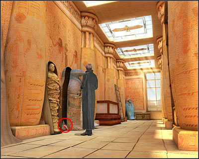 There's only one more area for you to explore and it's the opposite wall of this corridor - Egyptian Museum - Cairo - Dracula: Origin - Game Guide and Walkthrough