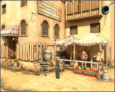 Open your inventory once again and choose a casserdole dish filled with water - Marketplace #5 - Cairo - Dracula: Origin - Game Guide and Walkthrough