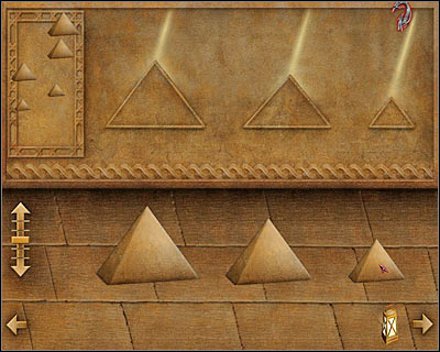 If you take a peek in your inventory, you should notice that you've been left out with only three correct pyramids - Blood Rocks #2 III - Cairo - Dracula: Origin - Game Guide and Walkthrough