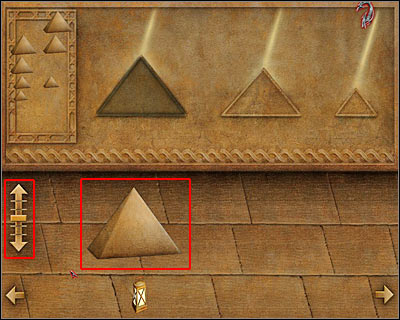 Use both arrows to place your first pyramid in a correct spot - Blood Rocks #2 III - Cairo - Dracula: Origin - Game Guide and Walkthrough