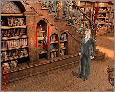 Use the stairs to get to the upper balcony of the library - Library I - Vienna - Dracula: Origin - Game Guide and Walkthrough