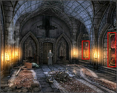 There's a small painting on the ground (screen) - Dracula's Castle IV - Transylvania - Dracula: Origin - Game Guide and Walkthrough