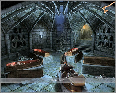 You may proceed towards the final fifth coffin - Dracula's Castle IV - Transylvania - Dracula: Origin - Game Guide and Walkthrough