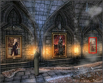 Keep heading right until you've reached an opposite end of the hall - Dracula's Castle V - Transylvania - Dracula: Origin - Game Guide and Walkthrough