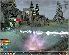 Approach the magic barrier on the left #1 (M25, 9) and try to interact with it - Long Way Home - p. 2 - Act I - Dragon Age II - Game Guide and Walkthrough