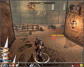 Carefully approach the stairs, as another trap has been set on them #1 - Shepherding Wolves - p. 1 - Act I - Dragon Age II - Game Guide and Walkthrough