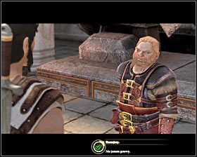 If you have the required amount of sovereigns (private or received from Dougal) and the map, talk with Bartrand #1 and hand him all the items required to begin the expedition - The Deep Roads Expedition - p. 1 - Act I - Dragon Age II - Game Guide and Walkthrough