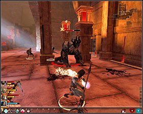 In the next room you will meet an Ogre #1 (M44, 4), but I'd STRONGLY dissuade you from fighting him here, as there are lots of traps in the area - The Deep Roads Expedition - p. 2 - Act I - Dragon Age II - Game Guide and Walkthrough
