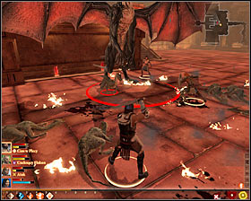 Start attacking the Dragon, of course aiming at temporarily slow or stop his movements #1 - The Deep Roads Expedition - p. 2 - Act I - Dragon Age II - Game Guide and Walkthrough