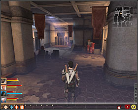 Once you get to the new room start with disarming or bypassing a standard trap #1 - Bait and Switch - p. 2 - Act I - Dragon Age II - Game Guide and Walkthrough