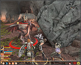 I suggest fighting the dragon at the very end #1 because eliminating this creature will take you much longer - The Bone Pit - Act I - Dragon Age II - Game Guide and Walkthrough