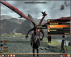 The second object on your list is a dragon fang which can be obtained from the Mature Dragon - Herbalists Tasks #1 - Act I - Dragon Age II - Game Guide and Walkthrough