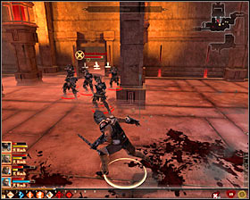 Attack darkspawn emissary immediately #1 and then deal with hurlocks and hurlock bolters - Fools Gold - p. 2 - Act II - Dragon Age II - Game Guide and Walkthrough