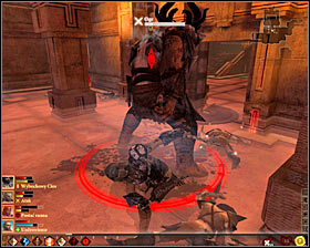 Be sure that youve killed all hurlocks before you start fight the ogre #1, otherwise bolters' attack might deal massive damages to your party members - Fools Gold - p. 2 - Act II - Dragon Age II - Game Guide and Walkthrough