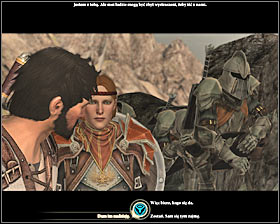 During a conversation #1 youll learn that guardsmen plan to attack corsairs led by Fell Orden, but he is well fortified so it wont be easy - Raiders on the Cliffs - Act II - Dragon Age II - Game Guide and Walkthrough