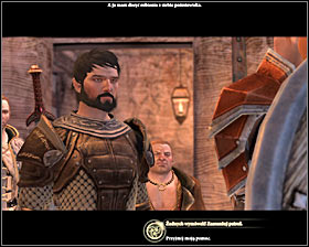 A meeting in the inn was not quite successful because Aveline was not brave enough to talk to Donnic - The Long Road - p. 2 - Act II - Dragon Age II - Game Guide and Walkthrough