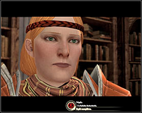 The bottom dialog option is connected with flirting #1, but it has no impact on her meeting with Donnic - The Long Road - p. 2 - Act II - Dragon Age II - Game Guide and Walkthrough