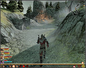 You must take Merrill to your team, leave her house and confirm the urge of going to the localization [Sundermount - Dalish Camp] - A New Path - p. 1 - Act III - Dragon Age II - Game Guide and Walkthrough