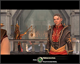 You will get this task automatically after completing the main quest Demands of the Qun and after taking part in a meeting with Meredith and First Enchanter Orsino in localization [Hightown - The Square in Hightown] - Faith; Questioning Beliefs (Sebastian) - Act III - Dragon Age II - Game Guide and Walkthrough