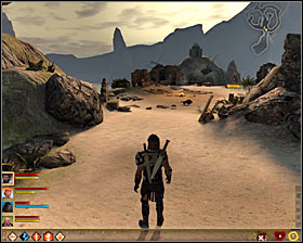 You can start looking for the medicine after unblocking the shore which will happen after taking part in any quest in this localization - Redblossom Special - Act I - Dragon Age II - Game Guide and Walkthrough